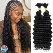 DMKEEP Top Grade Deep Wave Human Braiding Hair 2 Bundles 100g Human Hair Brai
