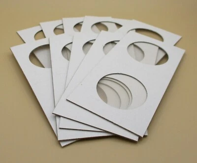 10 Cardboard Mylar Coin Holder 2x2 Flips for Silver Dollars