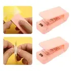2Pcs Mini Sealing Machine, Food Heat Vacuum Sealers, Pink