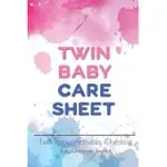 TWIN BABY CARE SHEET TWIN BABY ACTIVITIES CHECKLIST DAILY CHILDCARE JOURNAL: THIS BABY LOG BOOK CREATES FOR HELP A MOM MONITOR BABY IN DAILY ACTIVITY