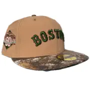 7 1/4 - Boston Red Sox Realtree Fitted Hat Ripstop Beige Two Tone - Mens New Era