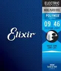 Elixir 12025 9-46 Polyweb Electric Guitar Strings Custom Light