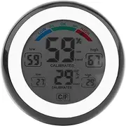 Grcfumo 1Pc Digital Thermometer, Clear LCD Display Humidity Meter, Electronic Indoor Thermometer, Sturdy Digital Hygrometer for Home and Office