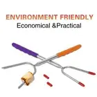 Supplies BBQ Skewers Roasting Sticks Telescopic BBQ Forks Barbecue Tools