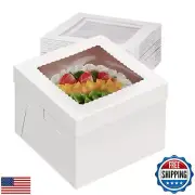 Packpal 24 Pack Cake Boxes 12 Inch, Sturdy 12x12x8 Inch Bundt Cake Boxes for