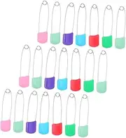 KONTONTY 50pcs Diaper Clip Newborn Nappy Pin Plastic Head Safe and Easy to Use Prevent Diaper Leakage