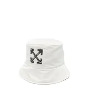 Arrow bucket hat S,M White