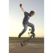 Caster Board Classic - Silver, 2 Wheel Skateboard， 360-Degree Casters