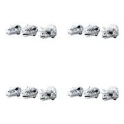 4PK Schylling Chomp & Go Dino Skulls 5cm Pull Racer Kids/Children Toy Asst. 3+