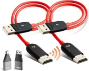 Wireless HDMI Transmitter and Receiver 50M/165Ft,Wireless HDMI Extender,2.4G/5G