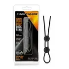 NEW Stay Hard Double Loop Cock Ring Black Erection Aid Sex Toy Adult Toy