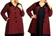 TS TAKING SHAPE plus size S / 16 Ruby Jacquard Dress Coat luxe chic NWT rrp$350!