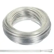 100Ft 18/2 300V SVT Round Electronic Wire Clear UL Listed