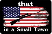 That in A Small Town Bumper Stickers Decal Made in USA Vehicle Decal Small-Town Laptop Bumper Sticker Pride Sticker