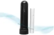 Black Nasal Inhaler Stick-Plastic Aromatherapy Tube Essential Oil Sticks 500 Pcs