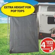 Caravan Pop Top Privacy Screen Mesh Sun Shade - End Wall - Extra Long