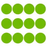 12pcs 11.4" Round Floor Sticker Spot Marker Vinyl Line Up Sign Grass Green