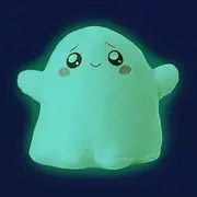 Glow in The Dark Ghosty Plush Toy, Glow in The Dark Ghost Plush Pillow, Cartoon Ghosty Plush Toy, Plush Foxy and Boxy Toys Anime Soft Stuffed Doll for Kids Ghost