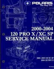 2000-04 POLARIS 120 PRO X & XC SP SERVICE MANUAL NEW P/N 9918581 (213)