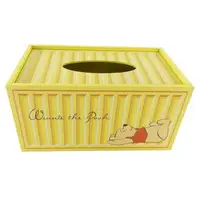 在飛比找樂天市場購物網優惠-小禮堂 迪士尼 小熊維尼 木製滑蓋面紙盒 抽取式紙巾盒 衛生