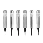 Solarek 6 Pack Outdoor Solar Lights, Waterproof RGB Garden Lamp - Gray