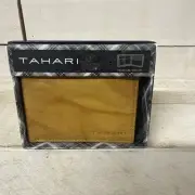 Tahari Men's RFID Security Blocking Bifold Leather Antique Passcase Wallet Tan