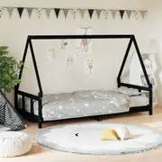 Kids Bed Frame Single Bed Base Mattress Base 90x190 cm Solid Wood Pine vidaXL