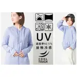 【二手】日本 OMNES 接觸涼感抗UV 連帽長袖外套 親子裝 防曬外套 UV CUT 藍