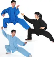 China Retro Coat Pants Kung Fu Tai Chi Uniform Martial Arts Wushu Wing Chun Suit