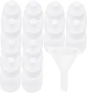 Anneome 12pcs 3ml White Empty Squeezable Dropper Dispensers Water Spout Spray Tube Droplet Squirt Condiment Squeeze Bottle Mist Leak Pump Refillable Clear Cup Foam Rinse or