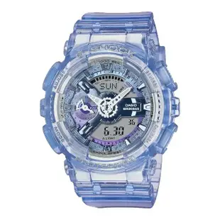 【CASIO 卡西歐】G-SHOCK科幻領域雙顯錶(GMA-S110VW-6A)
