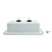 White External Shower Box Kit Fit For Caravan RV Camper Trailer Boat Exterior Faucet