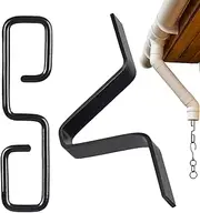 Rain Chain Gutter Clip, Rust Resistant Rain Chain Clip, Portable Lightweight Gutter Clip Easy Installation for Gutter Downpipe Systems