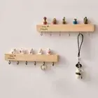 Household Wooden Key Rack Creative Clothes Coat Hooks Home