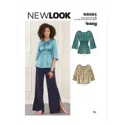 New Look Sewing Pattern N6684 6684 Misses' Tops In Two Lengths