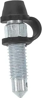 Caliper Bleed Screw with Dust Cap for Motor Vehicle Electric Bike Brake Bleeder Screw Metal Construction Silver