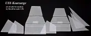 Revell USS Kearsarge 1:96 - set of Standard sails for mode sewed on CNC machine