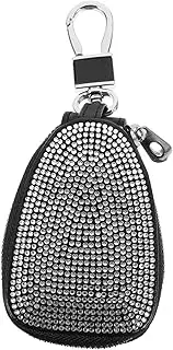 Anneome Rhinestone Car Key Case Portable Key Storage Pouch for Vehicle Accessories Easy to Install and Remove Stylish and Comfortable Use