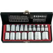 Metrinch Socket Set - 1/2 Inch Drive, 17 Piece - MET-0420