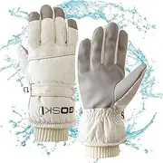 [Generic] Snowboard Gloves | Windproof, Thinsulate Warm Snow Gloves for Cold Weather | Anti-Slip Touchscreen Winter Gloves Women Men Snow Ski Gloves Liners Thermal Warm, Cold Weather