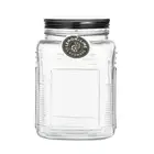 Lemon & Lime Ascot 1.5L Glass Jar Kitchen Container Home Storage Canister Clear