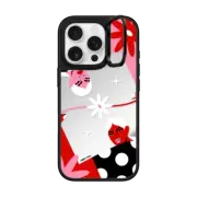 iPhone 16 Pro Mirror Ring Stand Case MagSafe Compatible Blossom