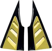 Triangle Shutters Window Blinds Louver Wide Body Kit Tuning Accessories Cover Extension Refit Compatible For TOYOTA CHR C-HR 2015-2022 Trim(Lemon Yellow)