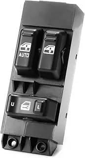 Master Power Window Switch for 1999 2000 2001 2002 Chevy Silverado GMC Sierra 1500 2500 3500 Driver Side Auto Window Door Lock Control Button 15047637 15054161 15753934 19259958 19259957 901118 SW5813
