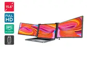 Kogan XPRESSO 15.6" Full HD Pro Dual Screen Tri-Fold Portable Monitor for 15.6" - 17.3" Laptops (1920 x 1080)