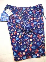 Peter Millar Seaside Ship Faced Nautical Boozy Pattern Swim Trunk NWT Medium $98