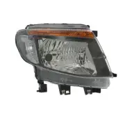 Ford Ranger 2011-2016 Headlight Headlamp Black Drivers Side Offside Right