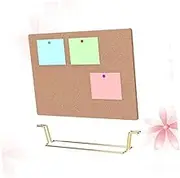 CIYODO Cork Board Bulletin Board with Golden Base Wooden Pin Photos and Reminders Easy to Use Display