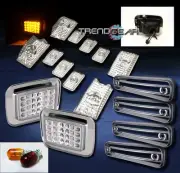 03-09 HUMMER H2 LED CORNER+CAB ROOF RUNNING+SIDE MARKER COVER LIGHT CHROME 07 08