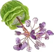 GAXIRE Crystal Money Tree Bonsai Decoration for Wealth and Luck Miniature Waterfall Style Crystal Fortune Plant for Office Home Car Elegant Tabletop Ornament